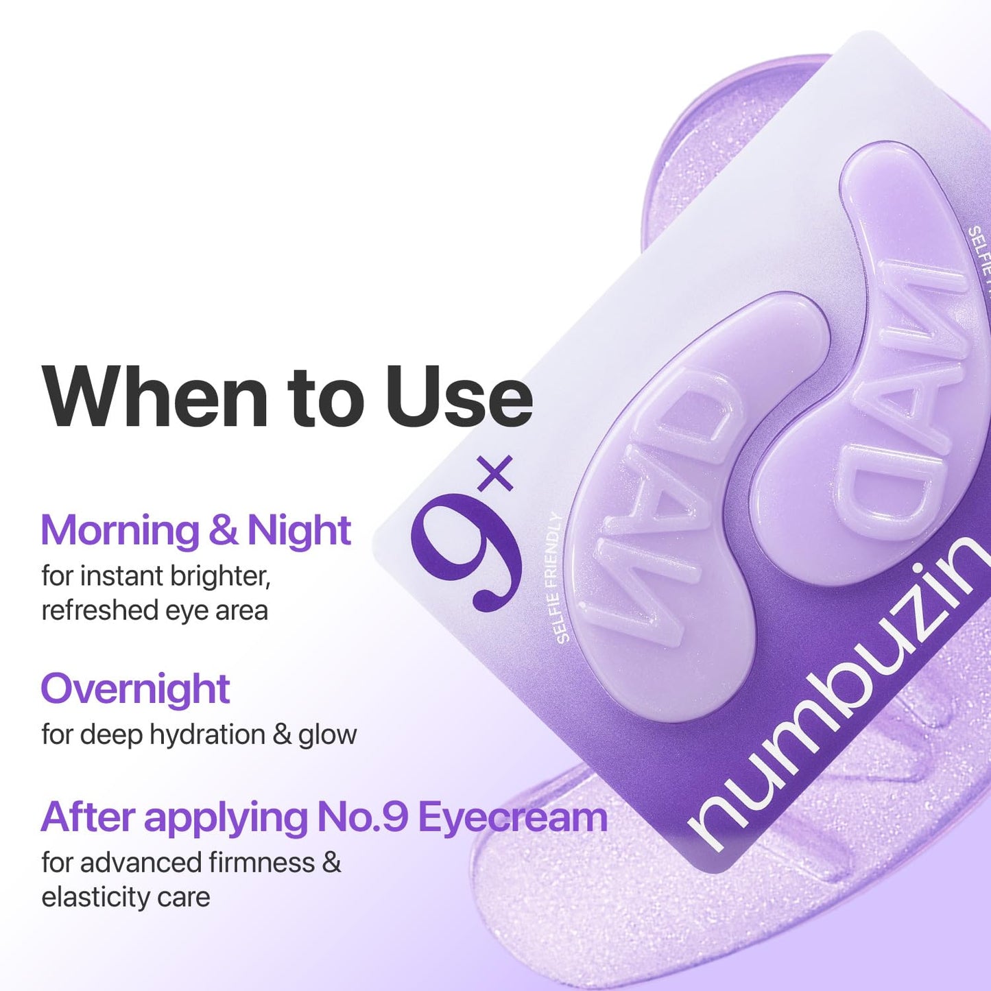 Numbuzin No.9 NAD Collagen Under eye patches 5ea