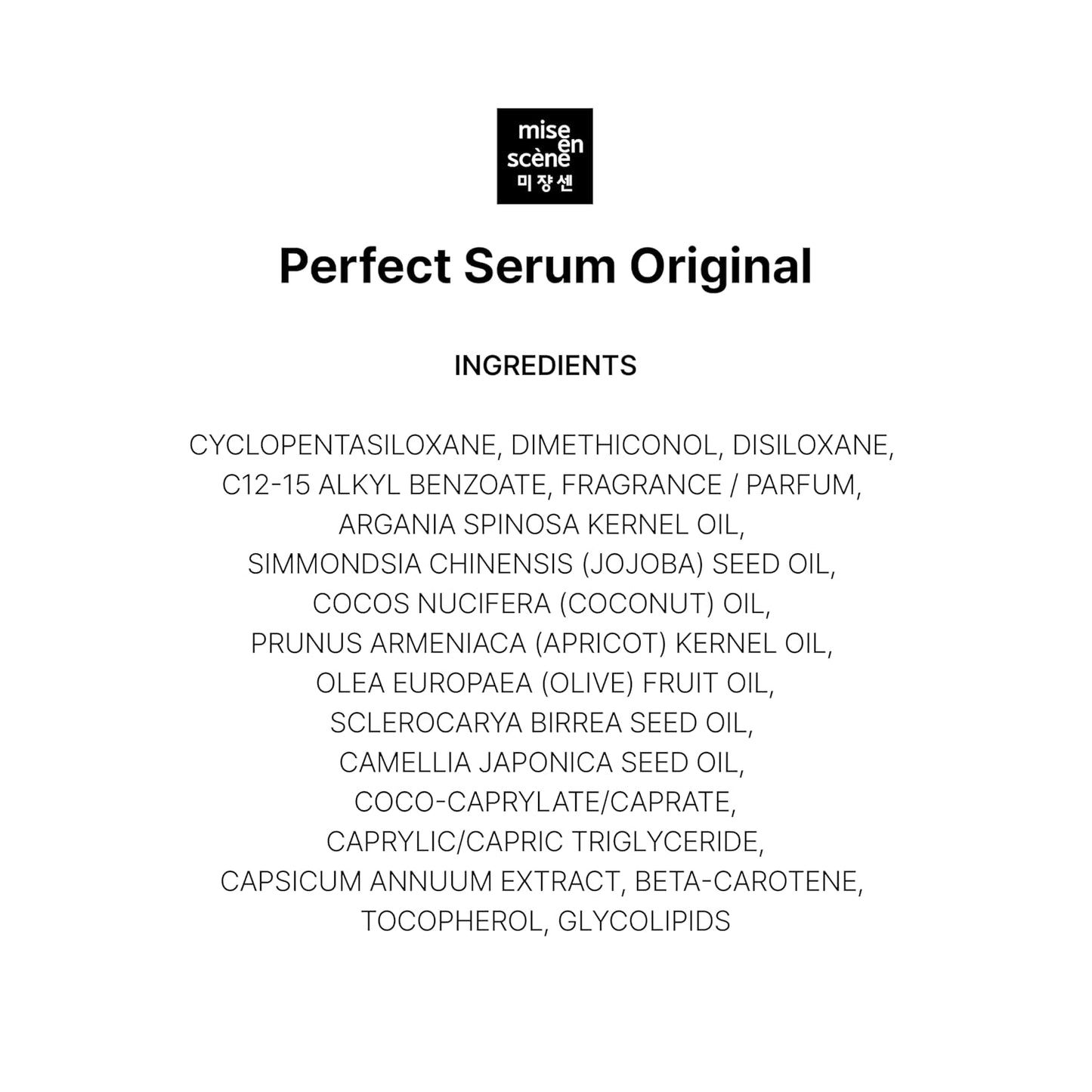 Miseenscéne - Perfect Serum - 5 Types