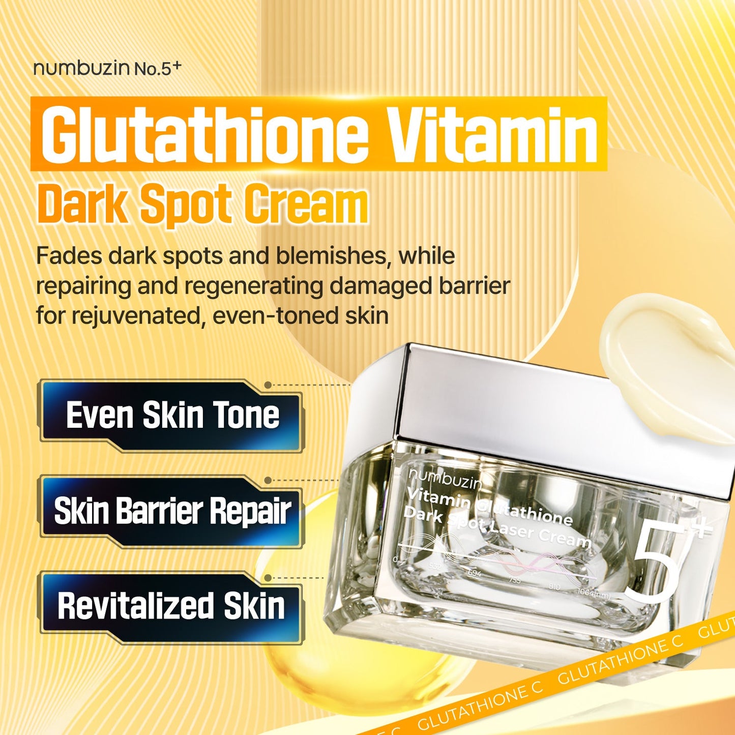 No.5+ Vitamin Glutathione Dark spot laser 50ml