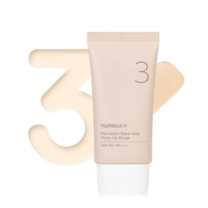 Numbuzin No.3 Porcelain Base-Skip Tone up Beige 50ml