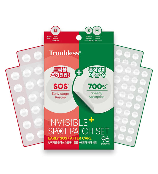 Troubless Invisible Pimple Spot Patch Early Sos + After Care