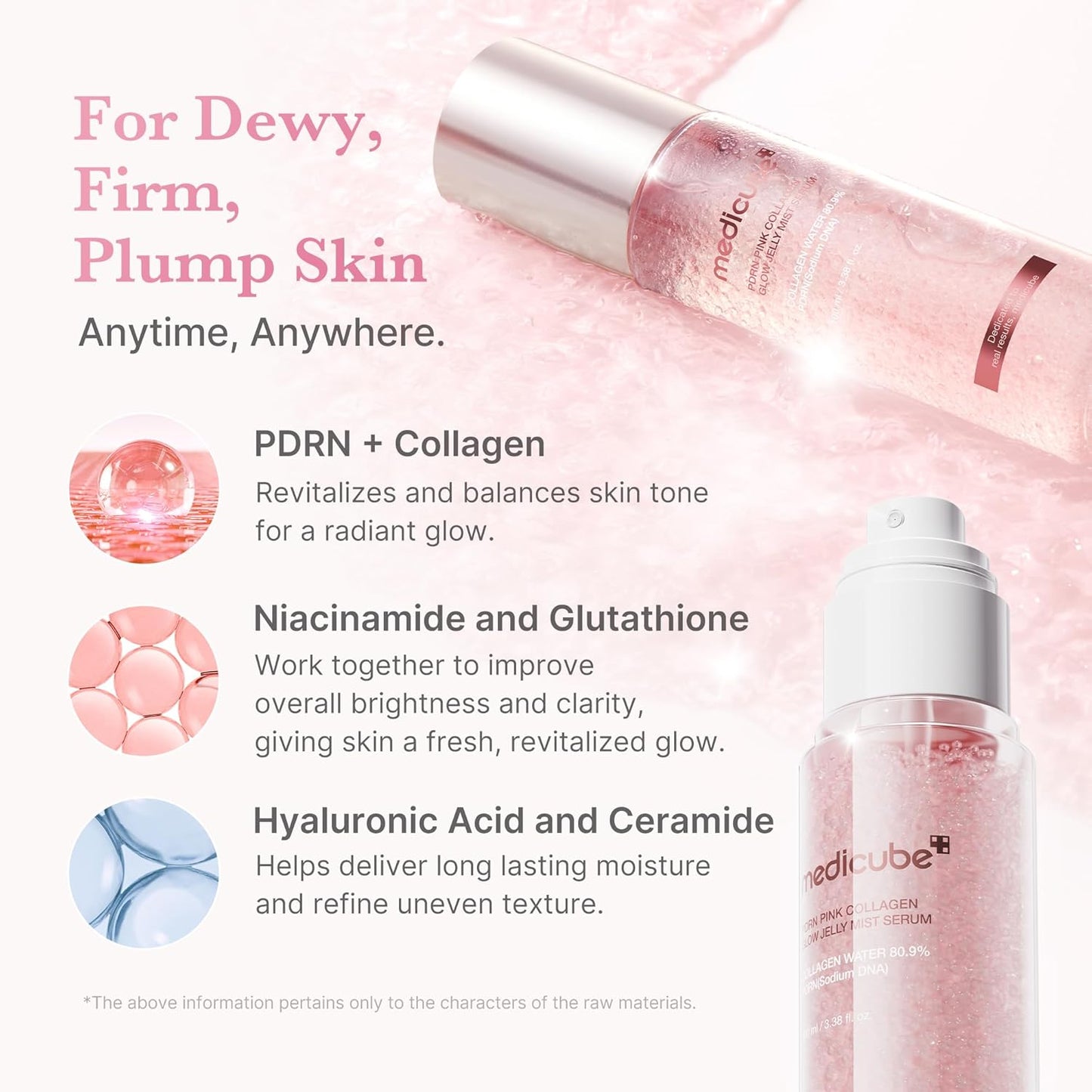Medicube Pink Collagen Glow Jelly Mist Serum