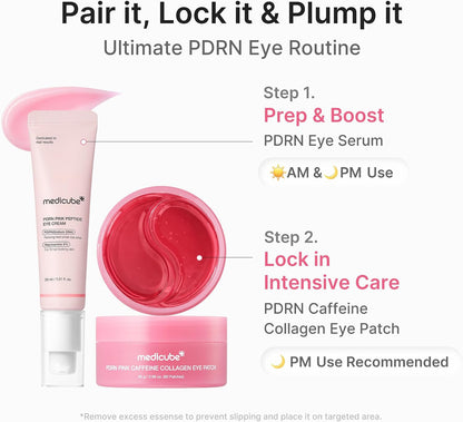 Medicube PDRN Pink Caffeine Collagen Eye Patch 60pc