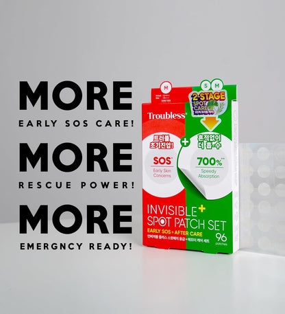 Troubless Invisible Pimple Spot Patch Early Sos + After Care