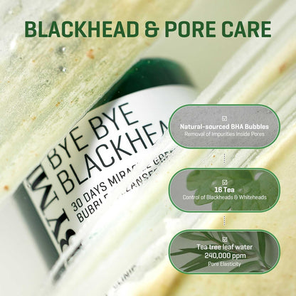 Somebymi Bye bye blackhead 30 days miracle green tea tox bubble cleanser 120g