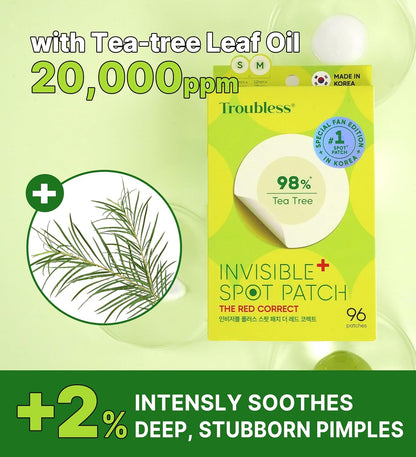 Troubless Invisible Pimple Spot Patch The Red Correct