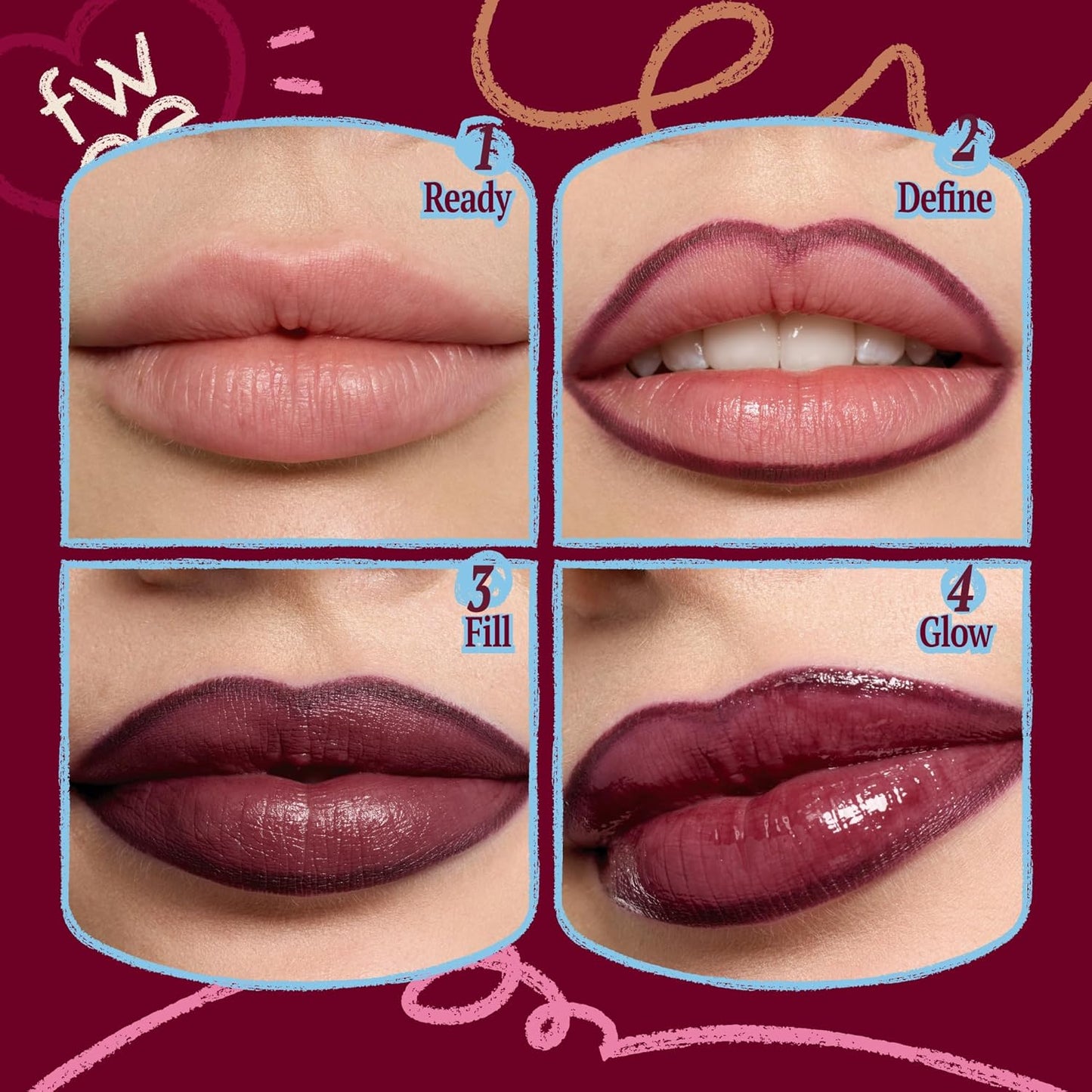 Fwee Long Lasting Dual coloring stick lip liner 02