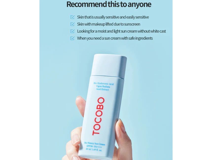 Tocobo Bio Watery Sun Cream SPF50+ PA++++