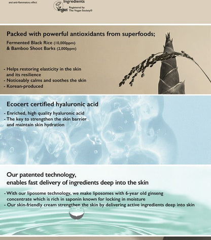 HaruHaru Wonder Black Rice 10 Hyaluronic Cream Unscented 50ml