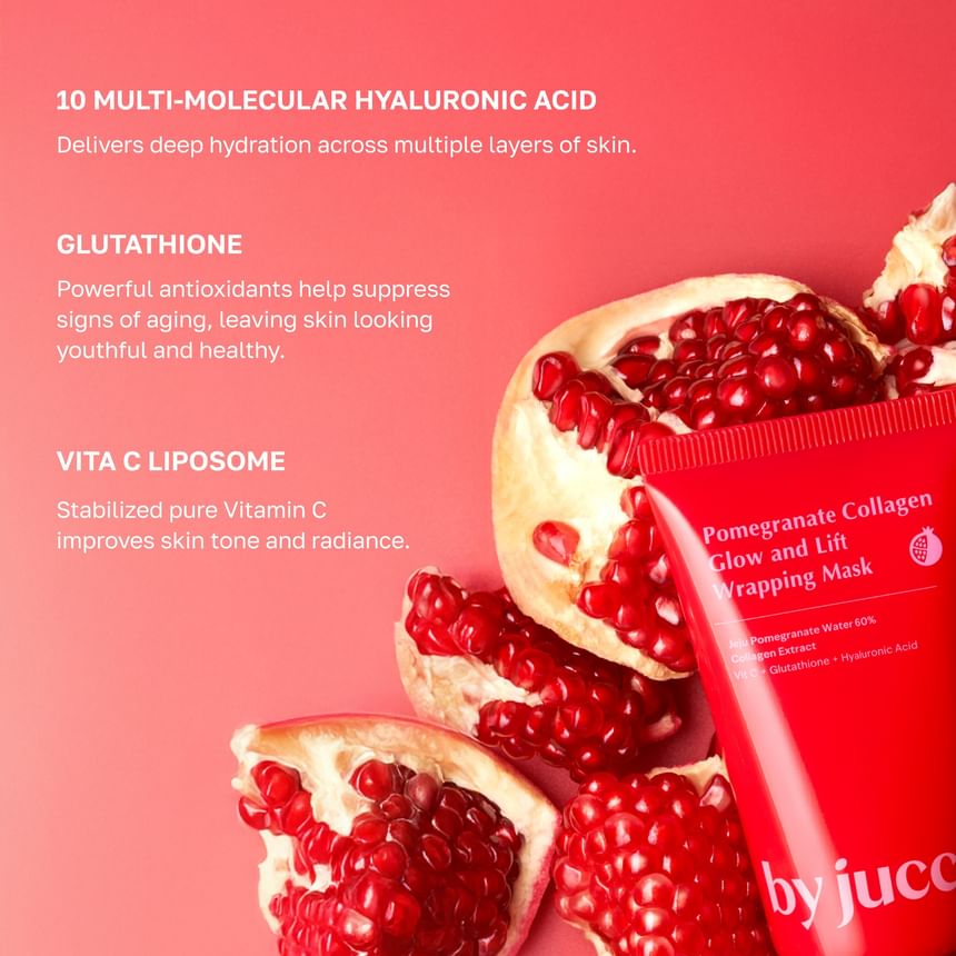 By Juccy Pomegranate Collagen Glow and Lift Wrapping Mask