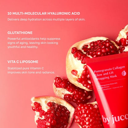 By Juccy Pomegranate Collagen Glow and Lift Wrapping Mask