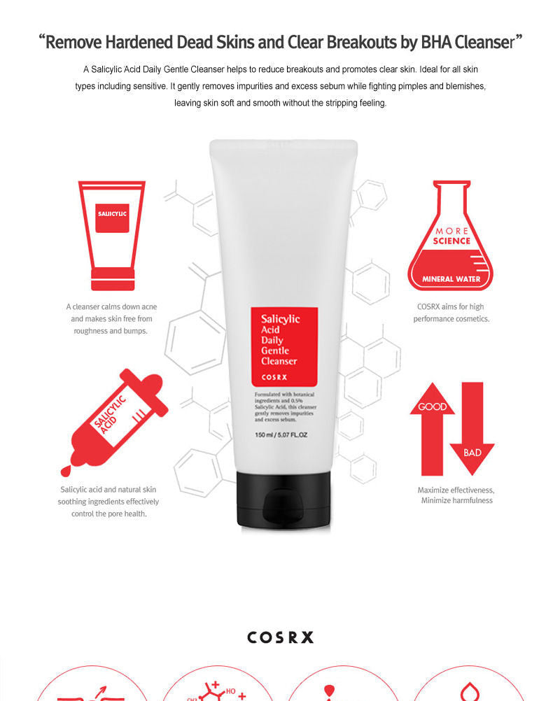 COSRX Salicylic Acid Daily Gentle Cleanser