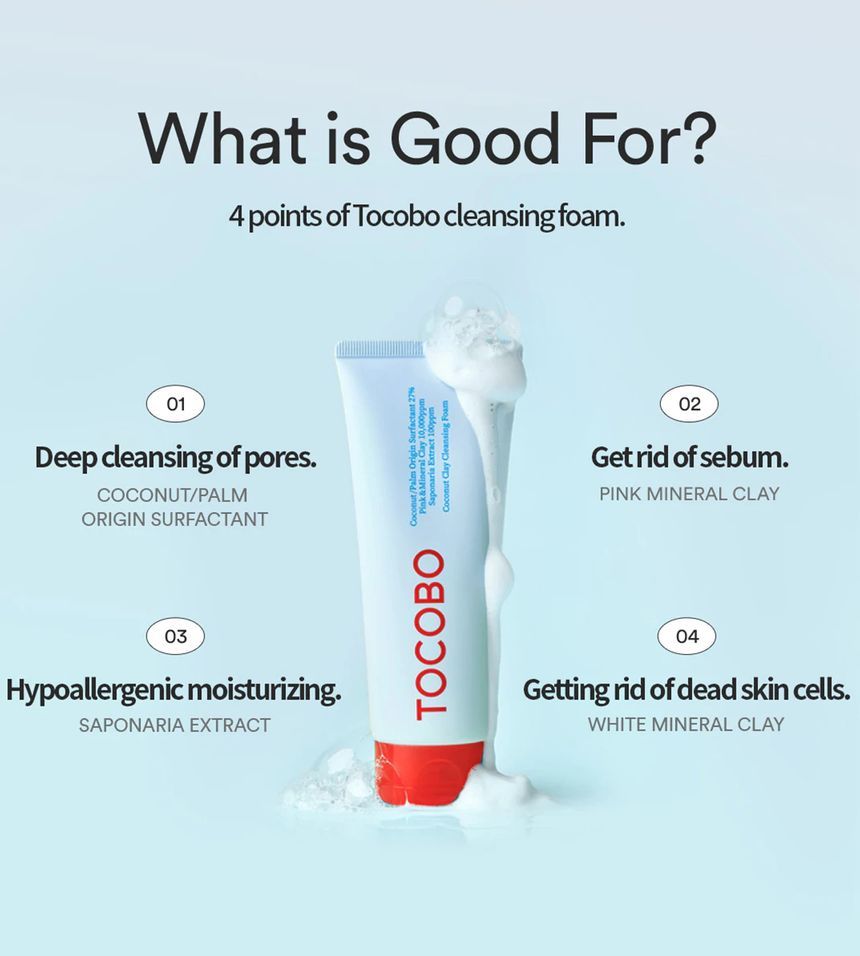 TOCOBO Coconut Clay Cleansing foam