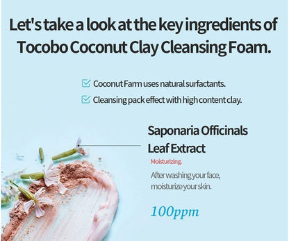 TOCOBO Coconut Clay Cleansing foam